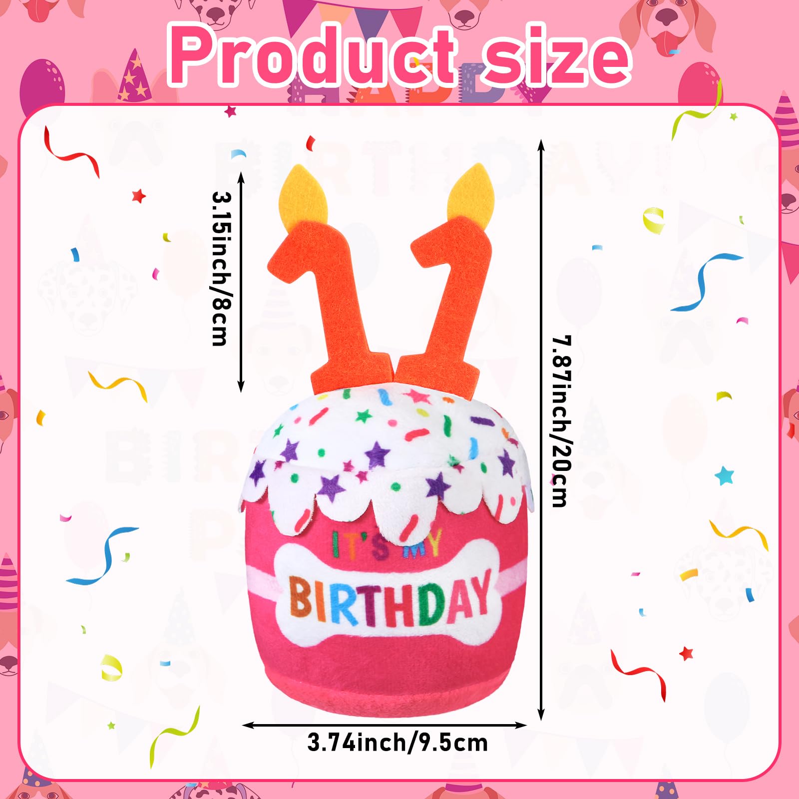 Dansydaisy diseño tridimensional de la torta, añade tema festivo para fiestas caninas.