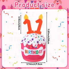 Dansydaisy diseño tridimensional de la torta, añade tema festivo para fiestas caninas.