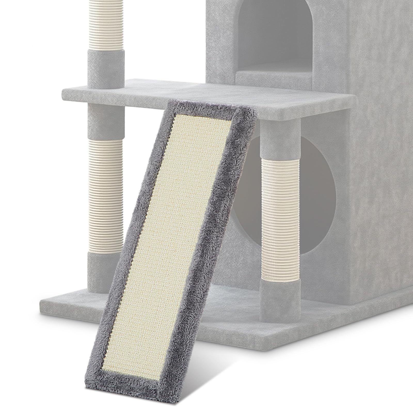 Dansydaisy escalera de sisal para torres de gatos, superficie de rascar y juego.