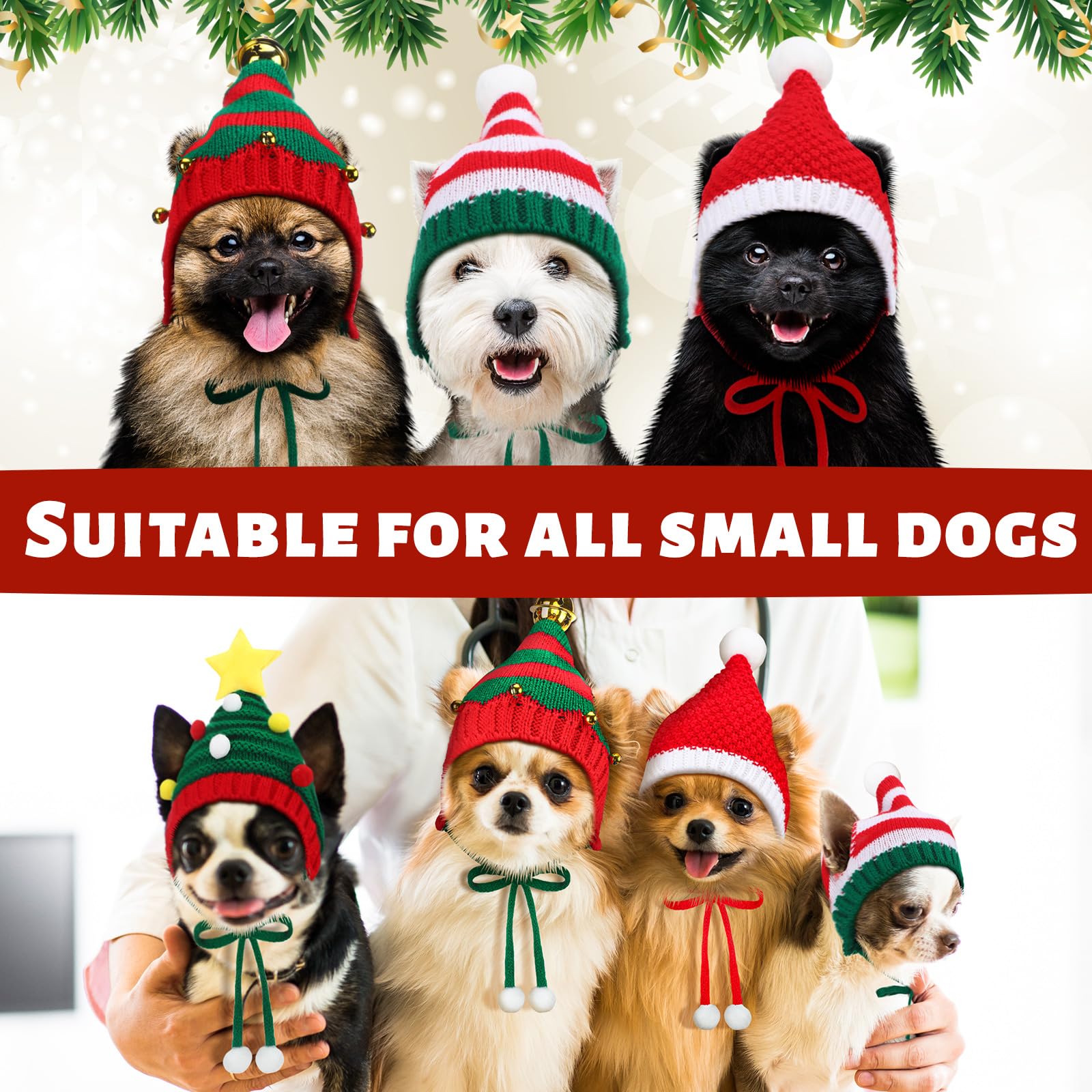 Gorro para perros Dansydaisy con ajuste bajo la barbilla para mayor estabilidad.