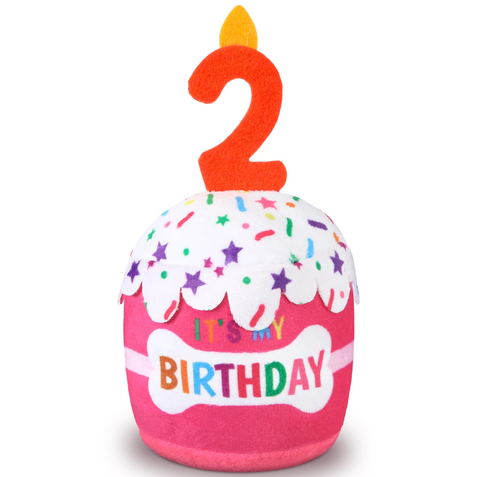 Dansydaisy juguete pastel para perro 2o, rosa, ideal para fiestas.