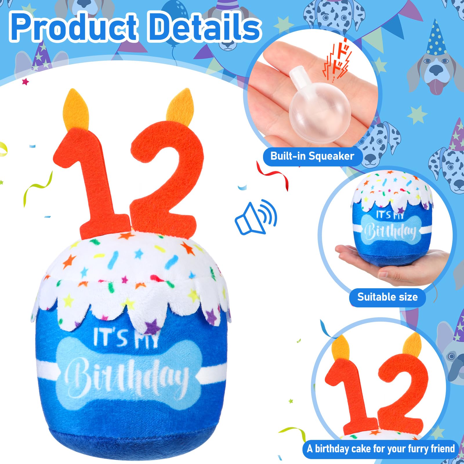 Dansydaisy juguete peluche ladrido crema, suave y duradero para juego.