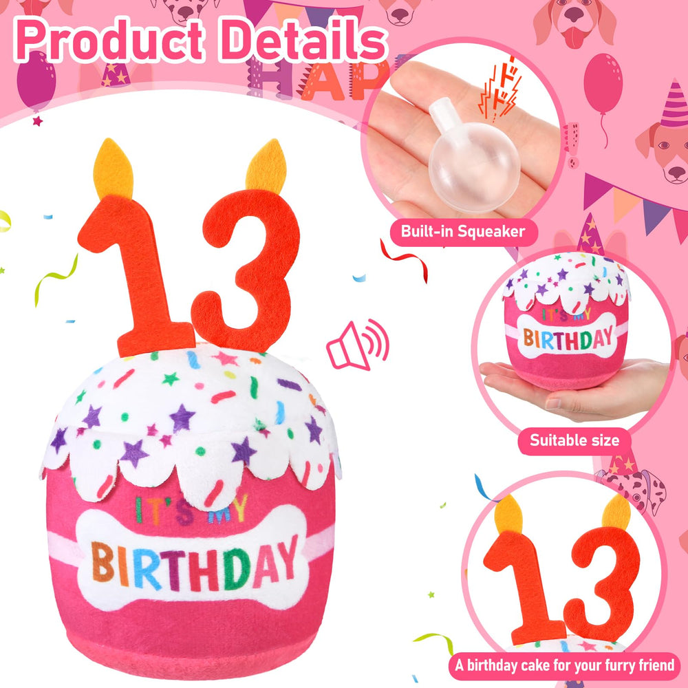 Dansydaisy juguete-perro cumpleanos talla ideal para perros grandes, medianos y pequeños.