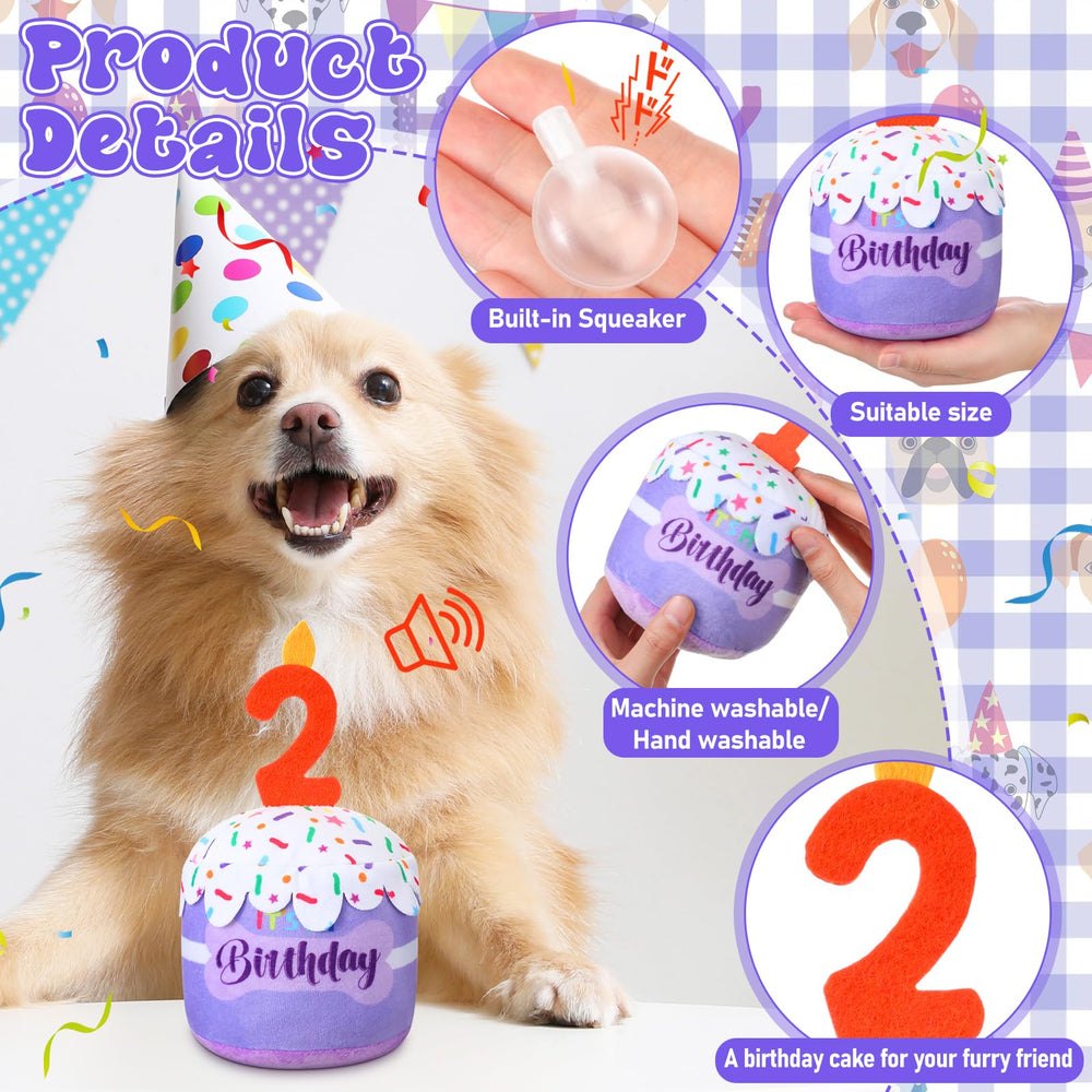 Dansydaisy pastel 3D para perro, decorativo y divertido en celebraciones.