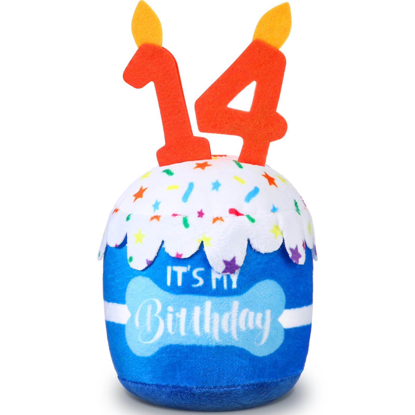 Dansydaisy pastel-cumpleanos-perro-14-azul: pastel festivo para cumpleaños de perros de todos los tamaños.