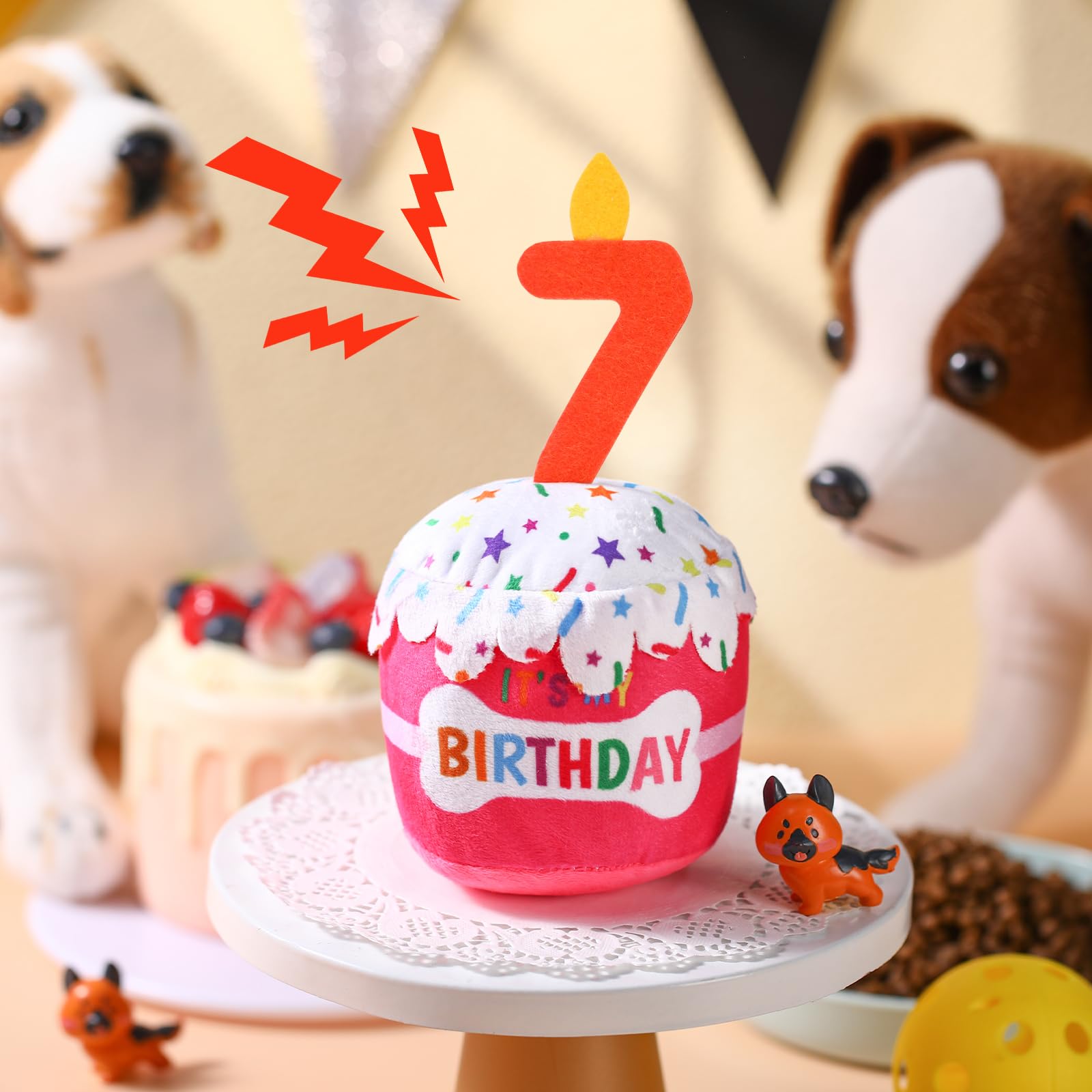 Dansydaisy torta-cumpleanos-perro-lavable: apto para lavado a mano.