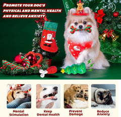 DARDOHIA Sombrero navideño para perro, añade encanto festivo a la hora de juego.