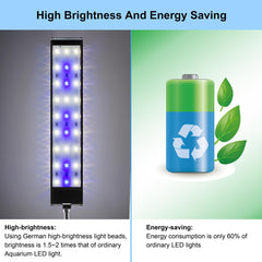 DaToo luz acuario clip plantas fomenta la fotosíntesis y crecimiento saludable.
