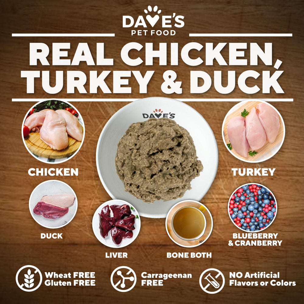 Dave's Pet Food Glucosamina Condroitina: libre de gluten y carragenina para perros sensibles.