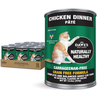 Dave's Pet Food lata para gatos con paté de pollo, sabrosa y lista para servir