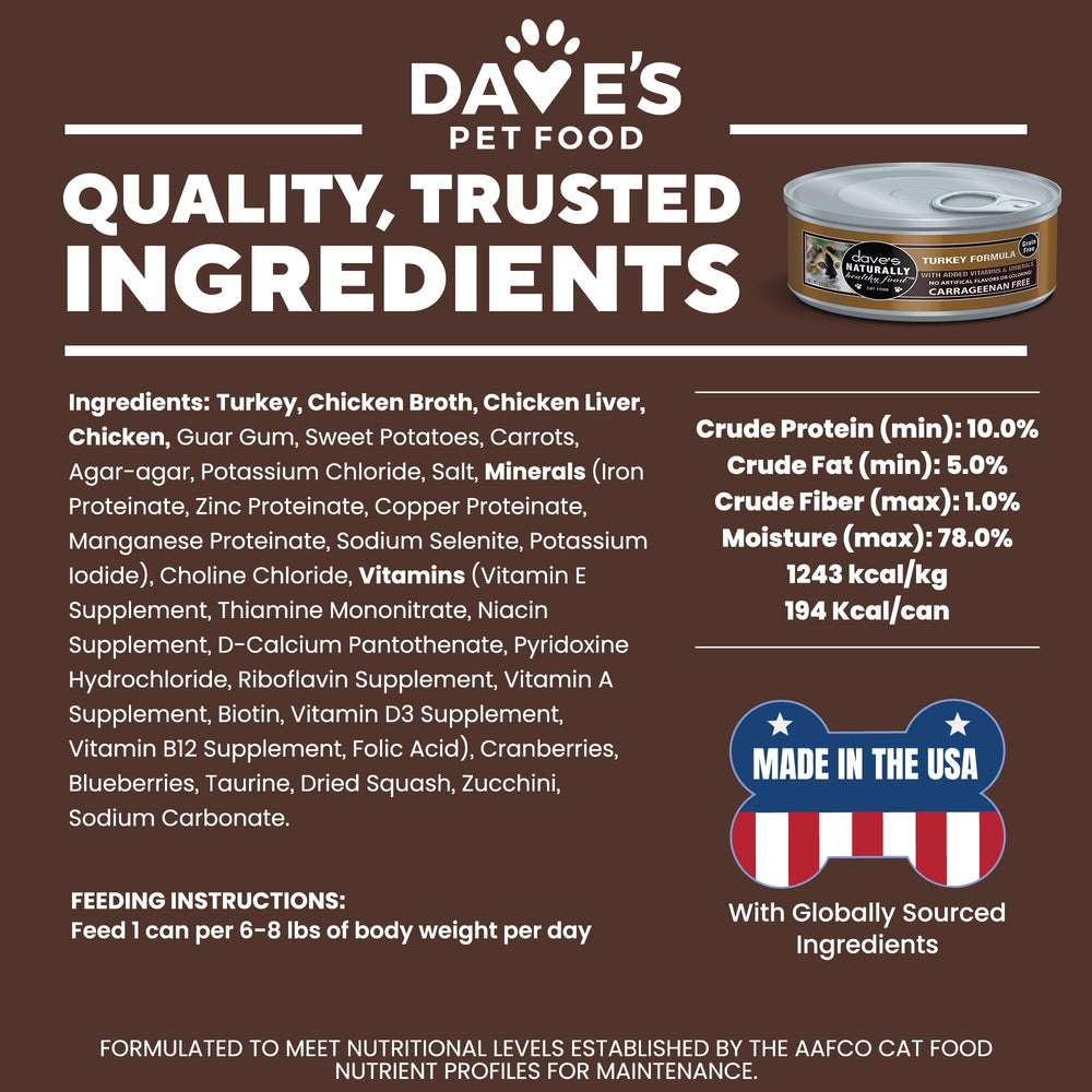 Pate de pavo sin granos Dave's, sin aditivos artificiales
