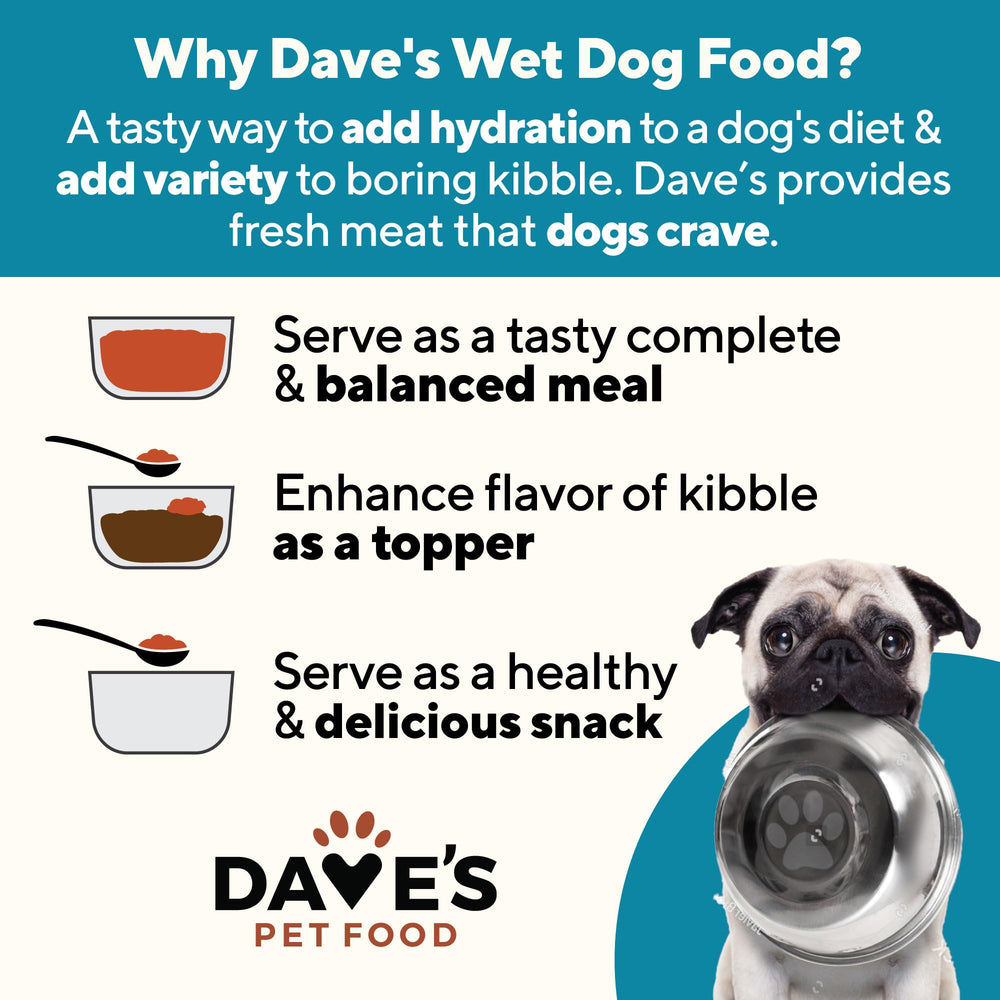 Dave's Pet Food, sin colorantes artificiales para dietas sensibles.