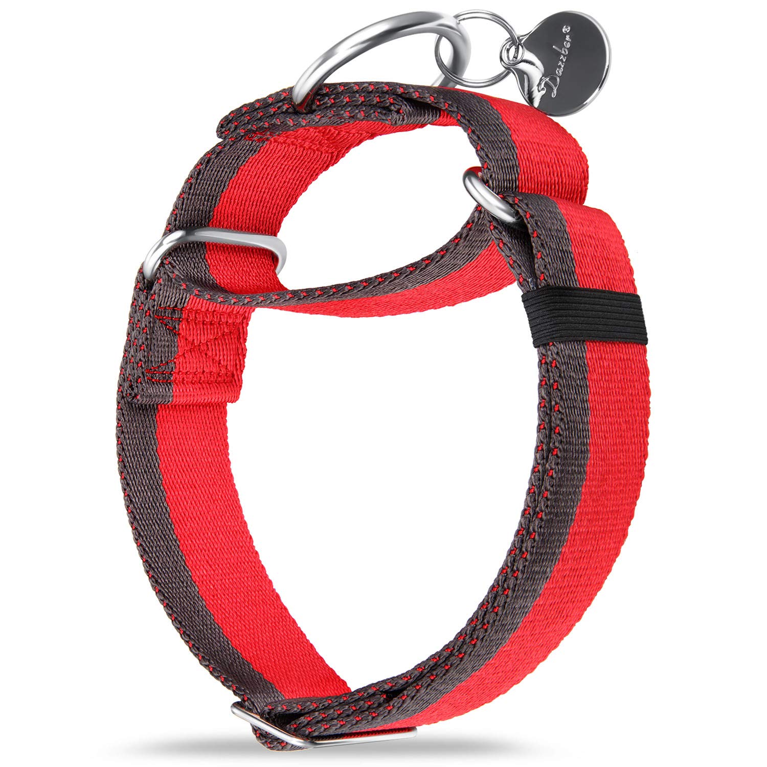 Collar martingale Dazzber de 1,5 pulgadas para perros grandes, con ajuste seguro.