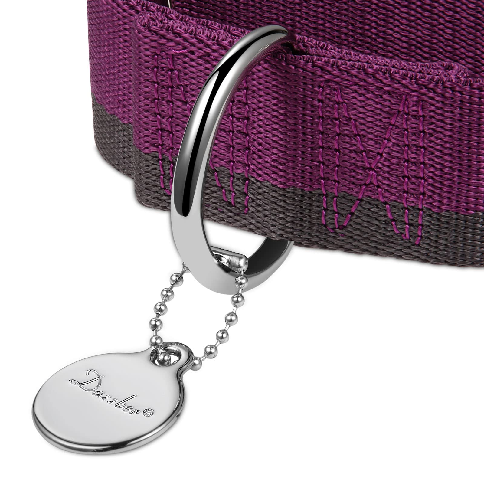 Dazzber collar martingale 1200D nylon, resistencia superior para paseos.