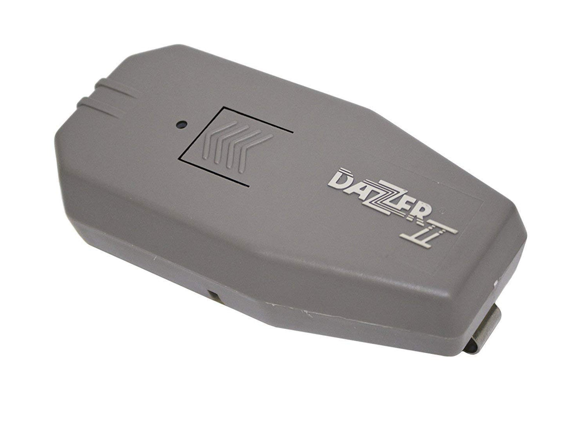 Dazzer Dog Dazer II, vista frontal, disuasor para perros de forma segura.