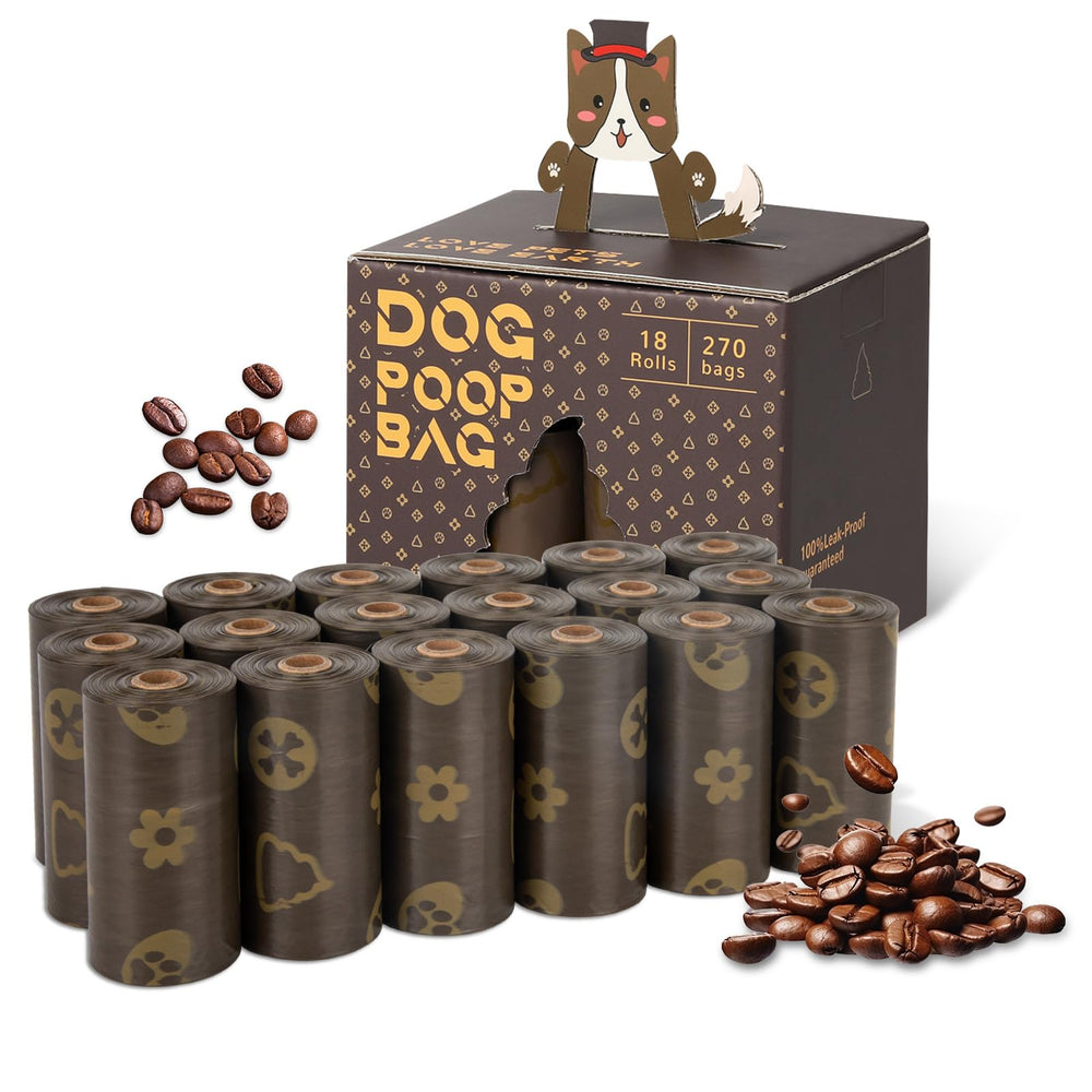 DBFAIRY: rollos de 18, 270 bolsas, aroma café, para paseos.