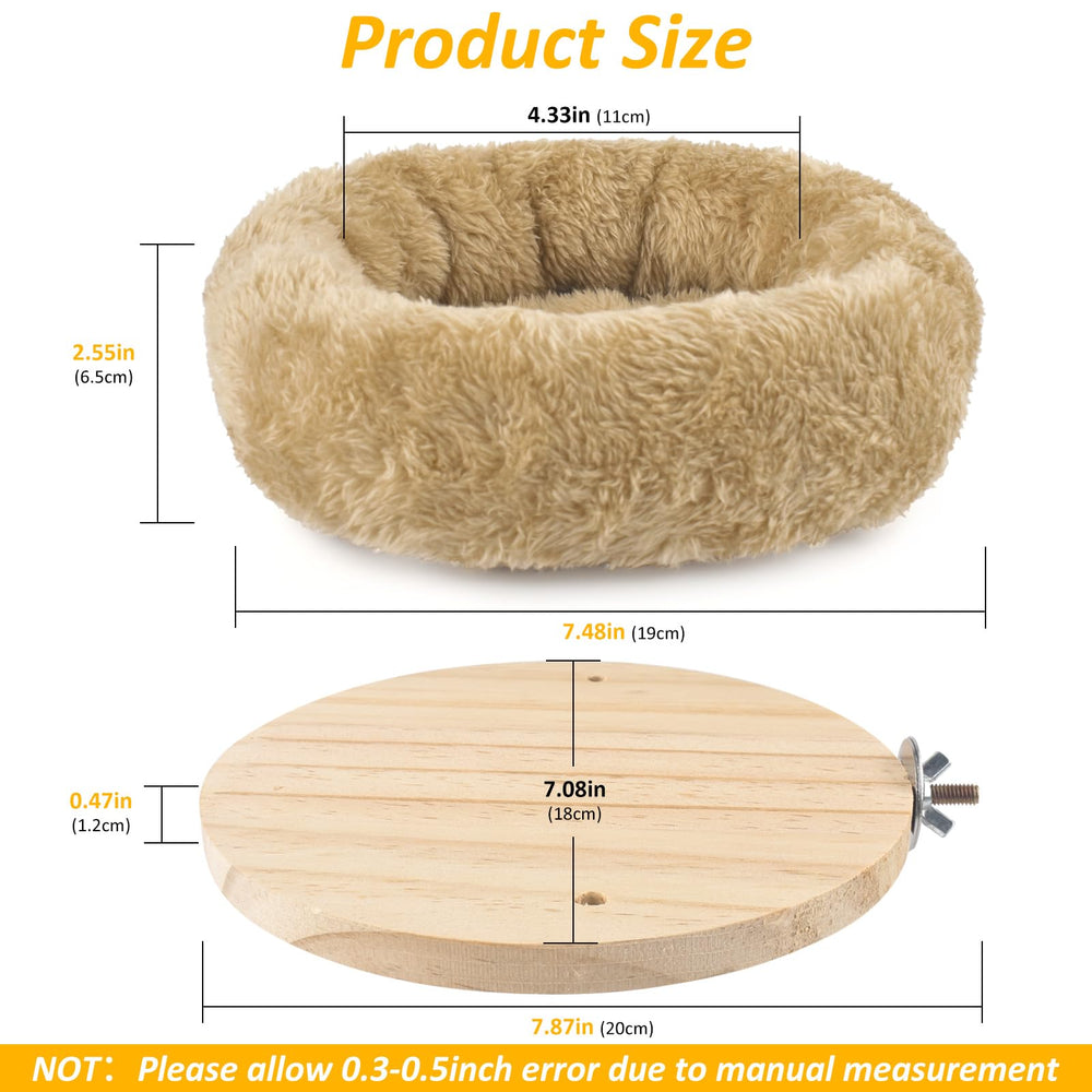 DBNESS hamaca para aves de peluche removible, fácil de limpieza.