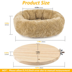 DBNESS hamaca para aves de peluche removible, fácil de limpieza.