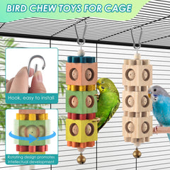 DBNESS Juguete para aves: campana de metal que añade sonido atractivo