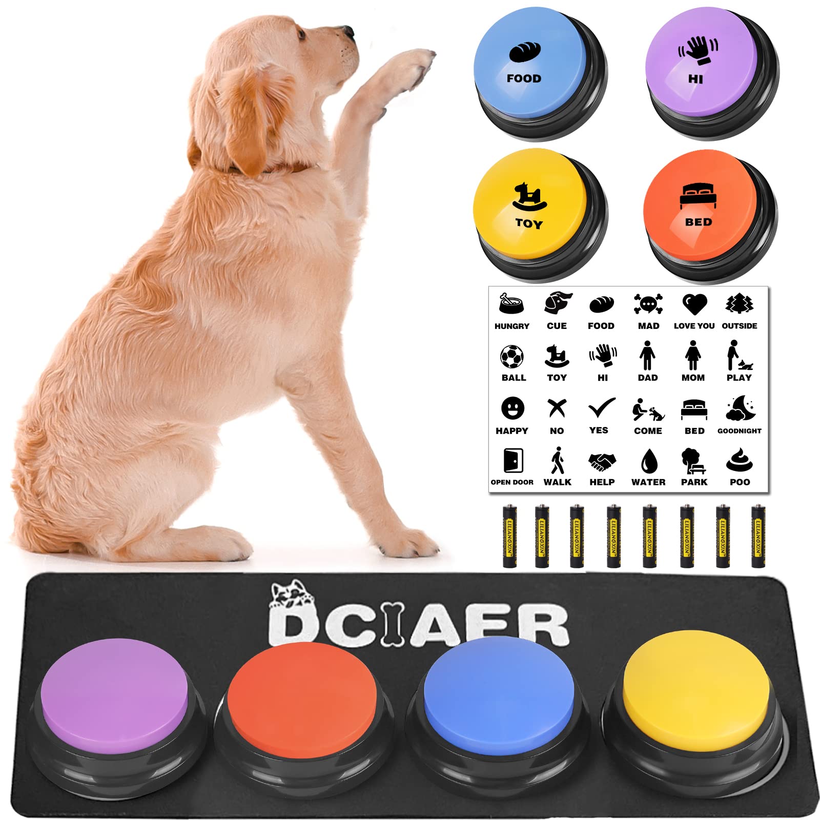 DCIAER Botones para Perros: conjunto de comunicación para entender mejor a tu mascota