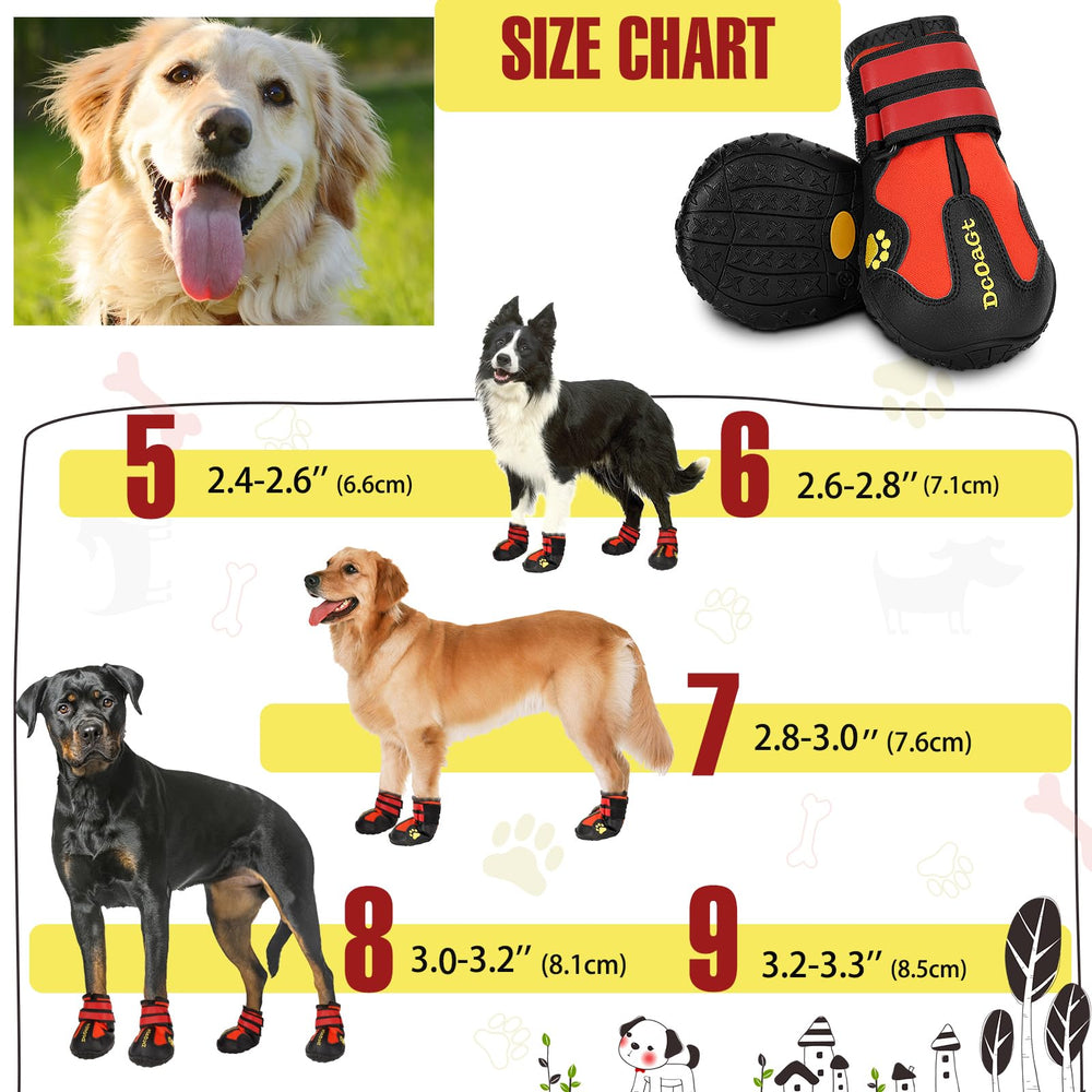 DcOaGt zapato para perro grande, suela anti-deslizante para mayor tracción.