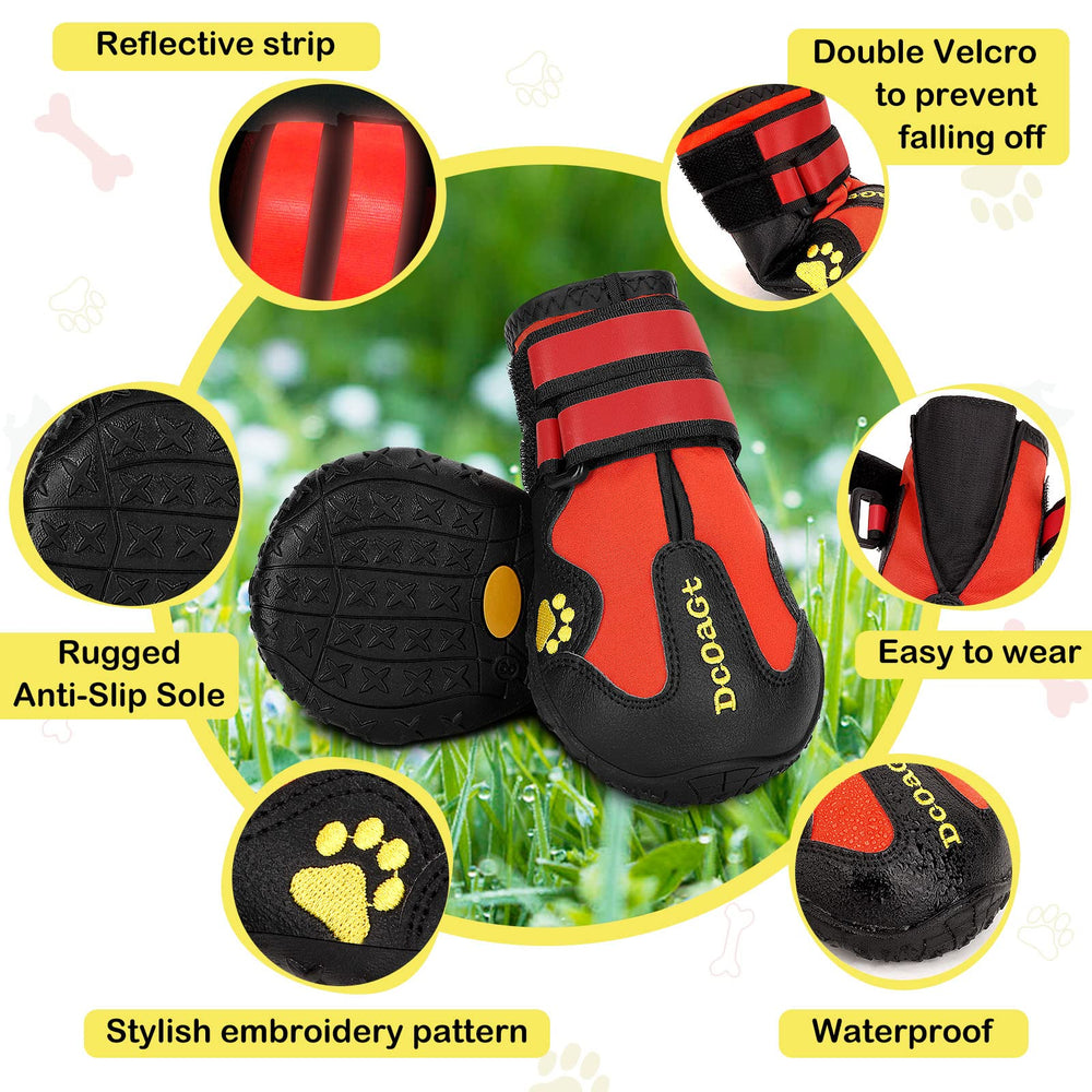 DcOaGt botas impermeables para perro grande, mantienen patitas secas.