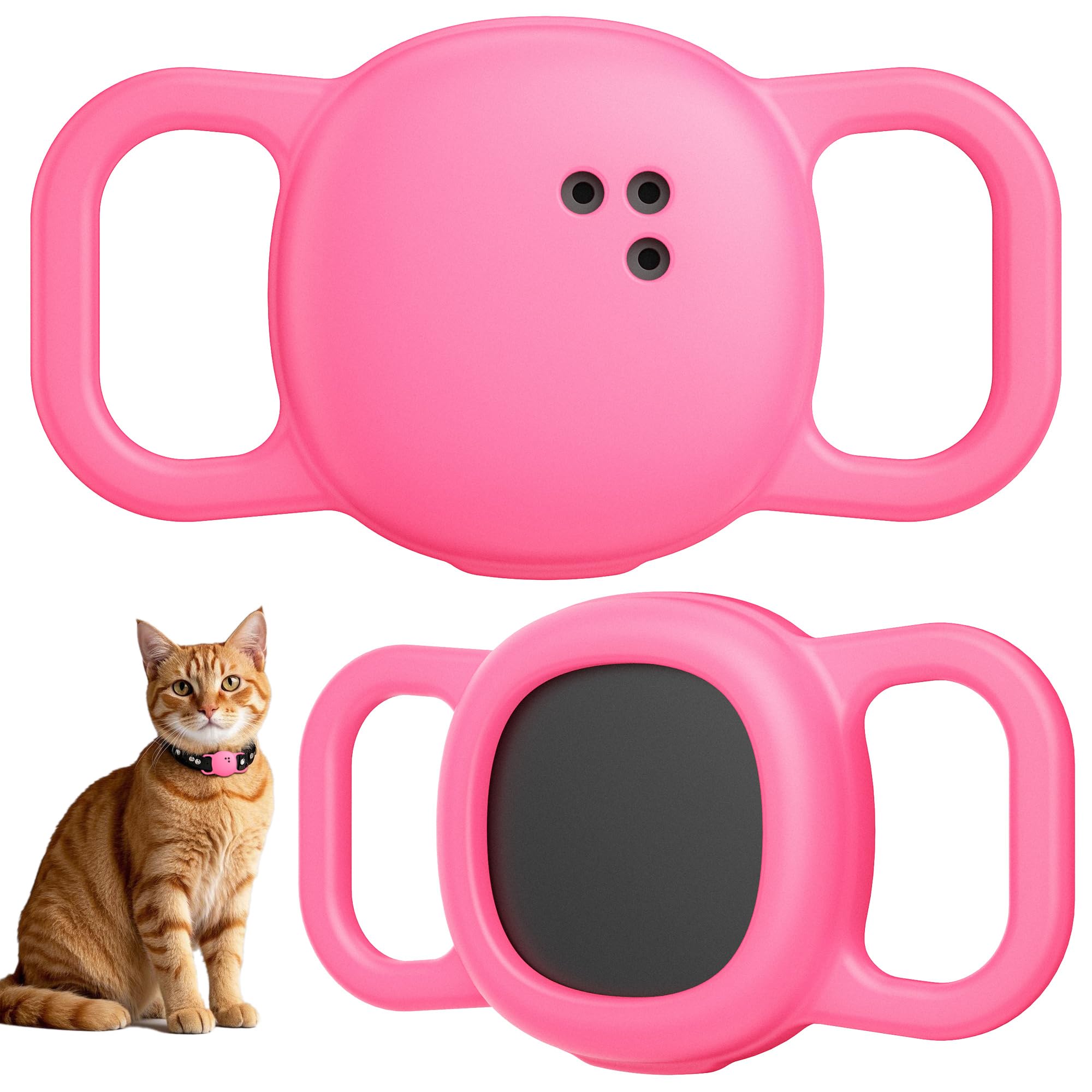 DDJ Funda de silicona suave para collar Life360, comodidad ligera para mascotas.