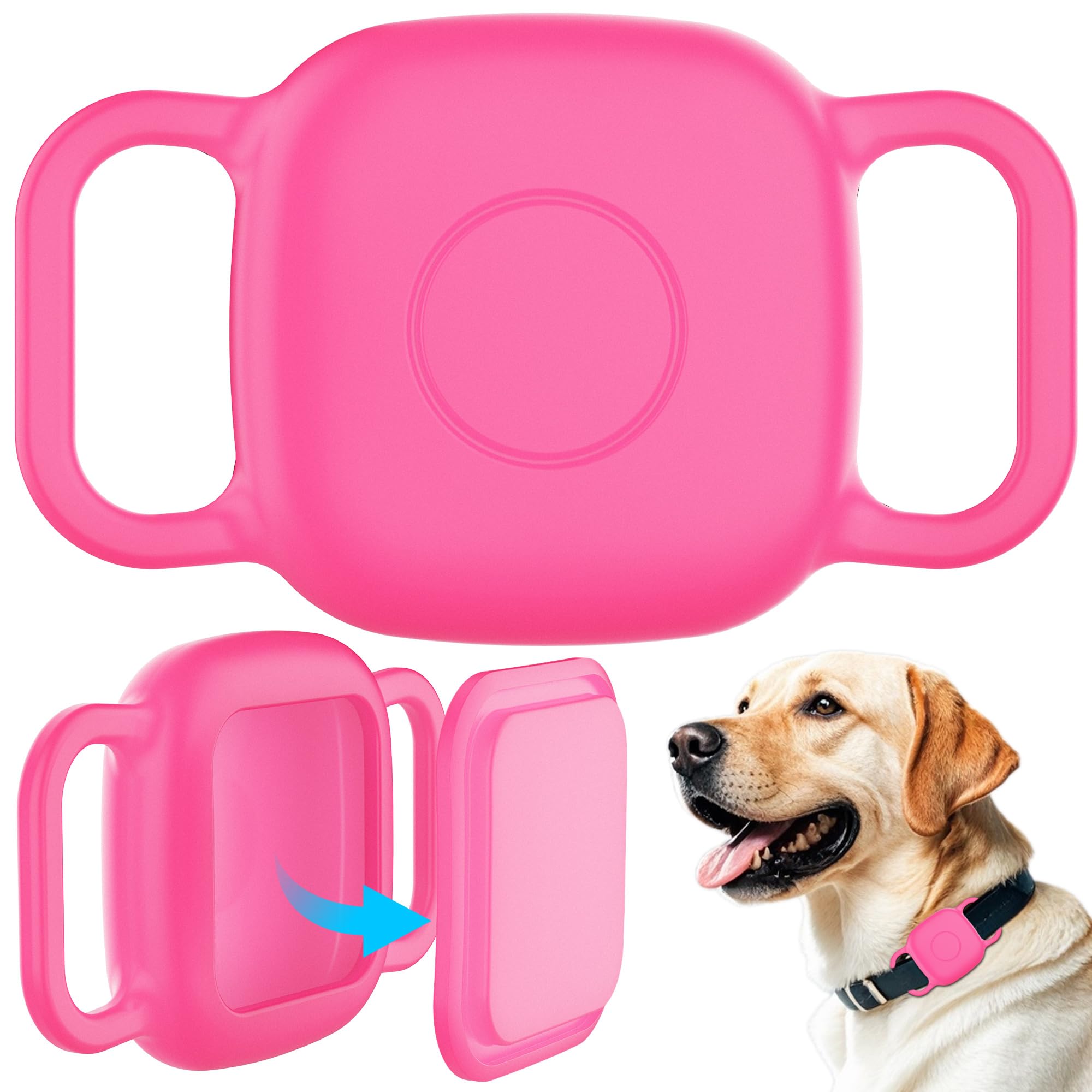 DDJ funda silicona para Tile Mate 2022 en rosa, protección 360