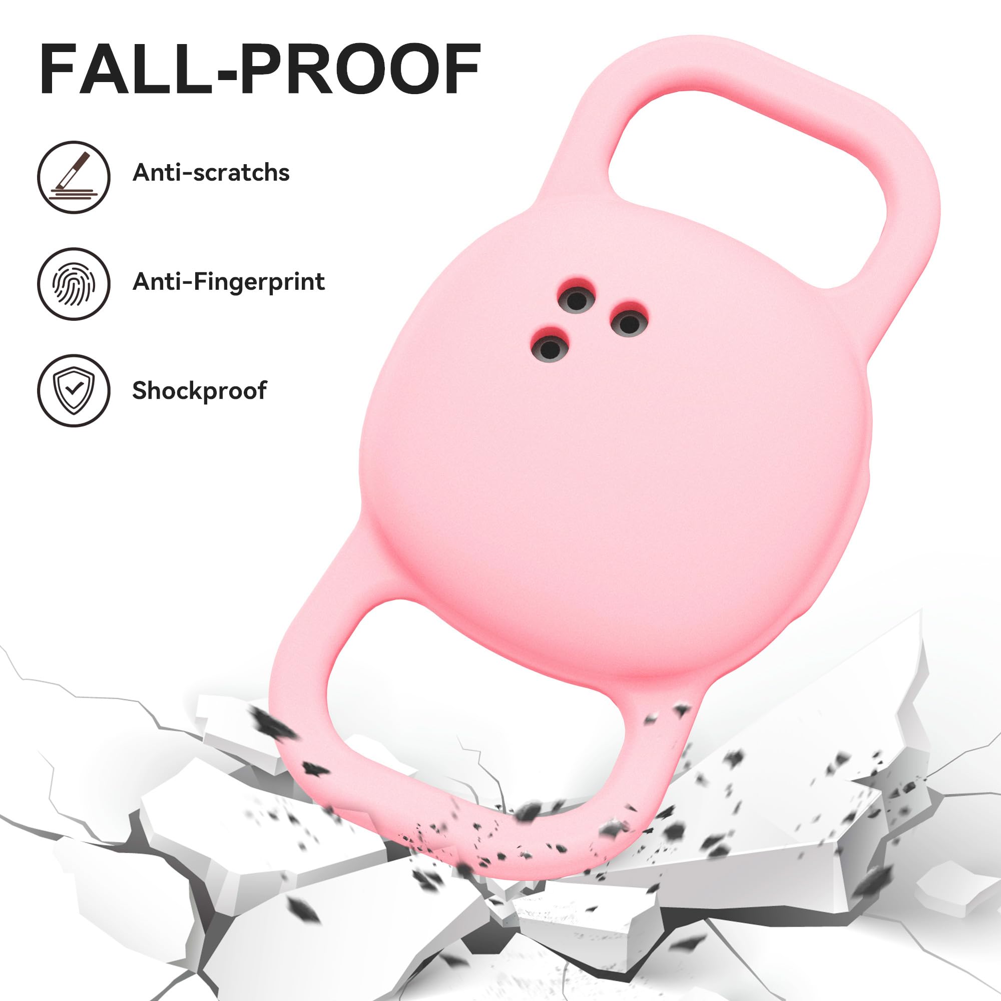 DDJ funda silicona collar rosa instalación rápida y ligera.