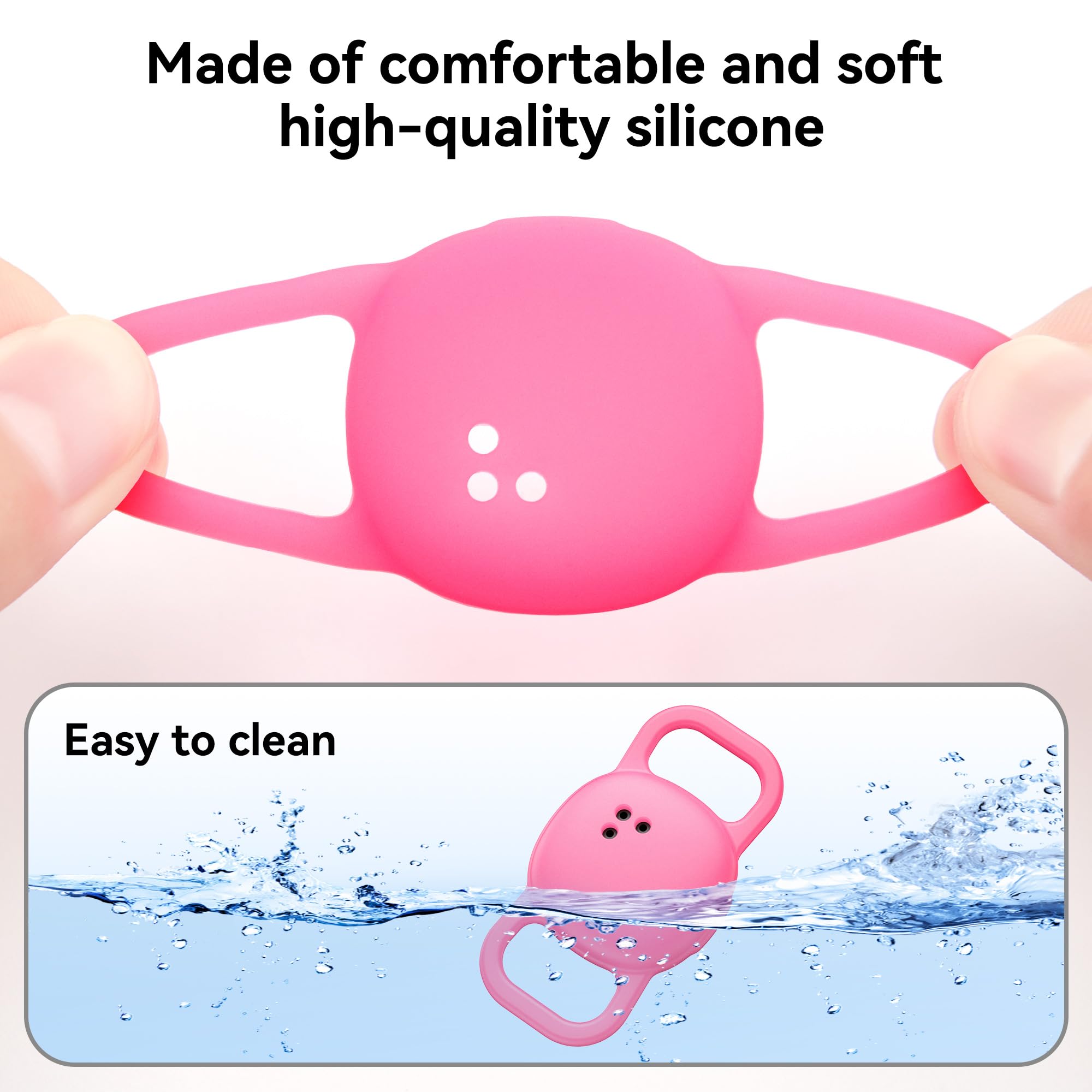 DDJ Protección contra caídas con funda ligera para collar de mascota.
