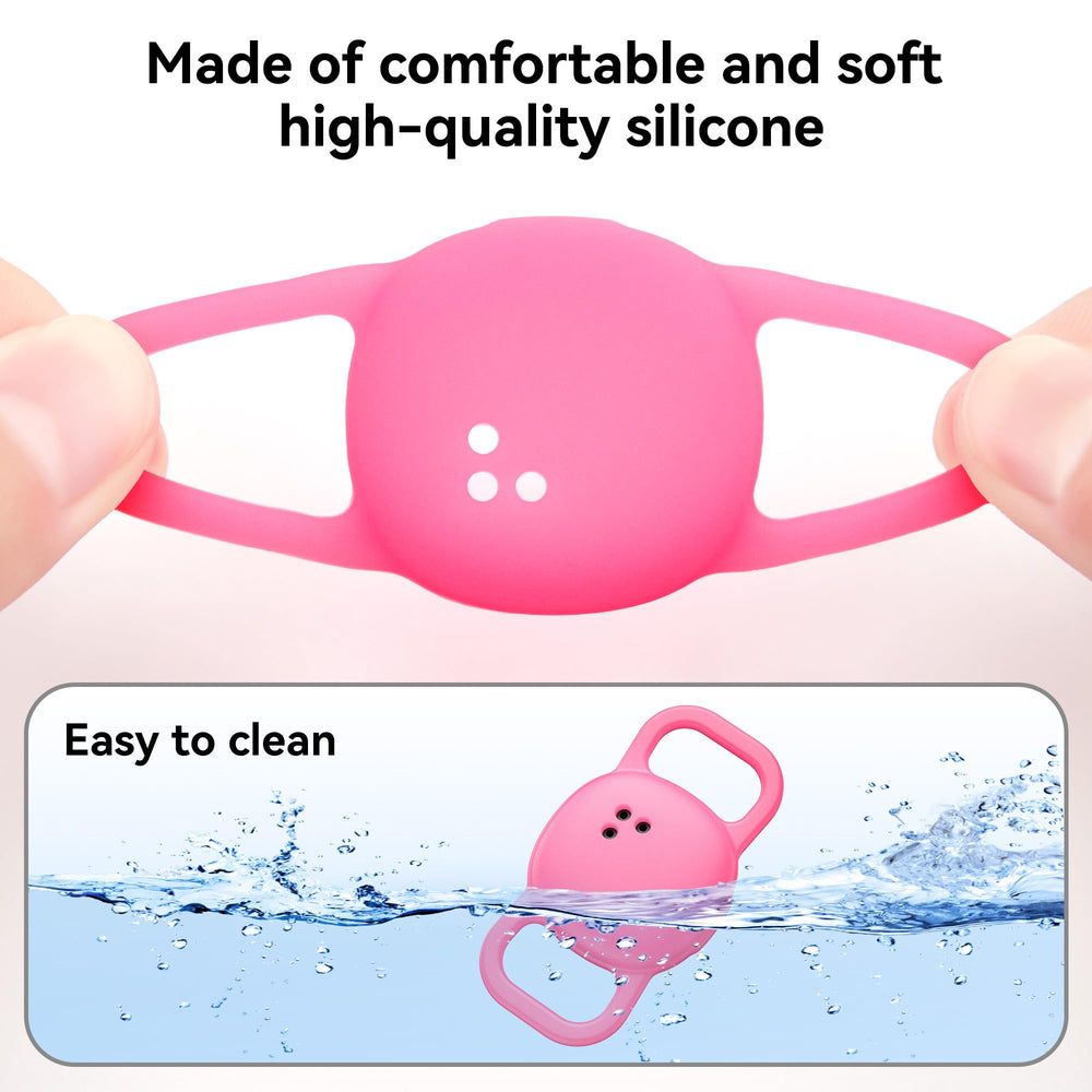 DDJ Protección contra caídas con funda ligera para collar de mascota.