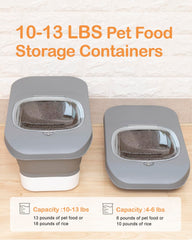 DDMOMMY contenedor alimento perros capacidad 13 libras para croquetas
