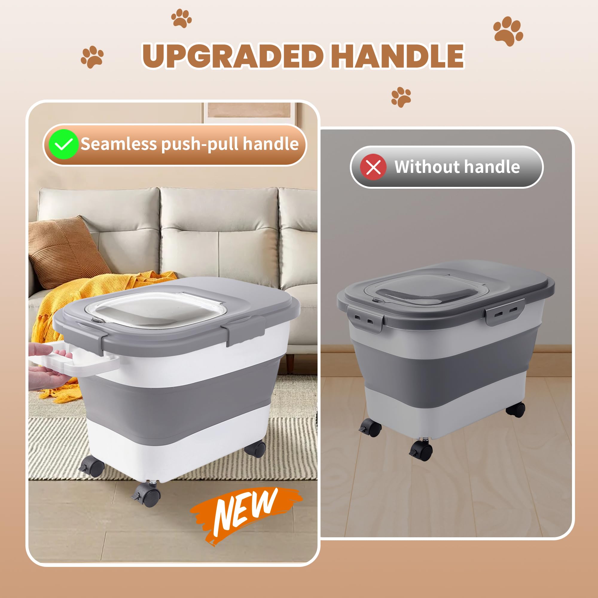 DDMOMMY ruedas desmontables para mover fácilmente el contenedor