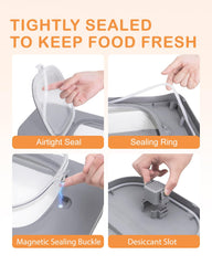 DDMOMMY tapa hermética de doble sellado mantiene la comida seca