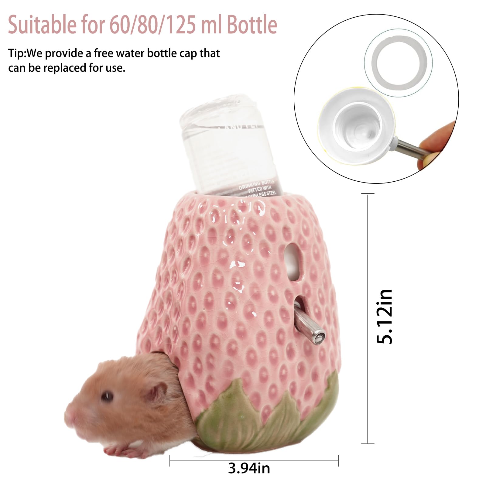 Diseño fresa de Deapeey crea ambiente tierno para el hamster.