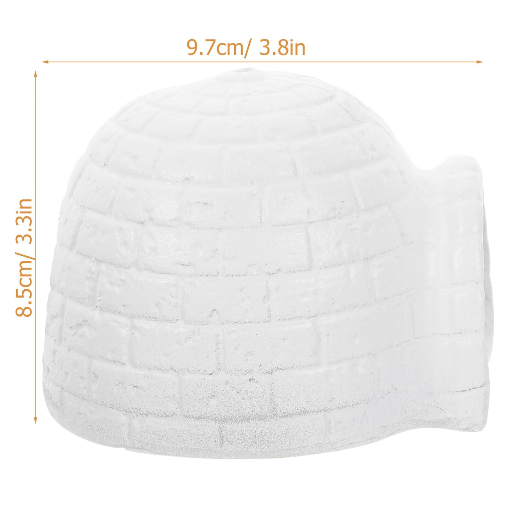 DEARMAMY estatua iglu acuario, añade toque decorativo y refugio natural para diminutos habitantes.