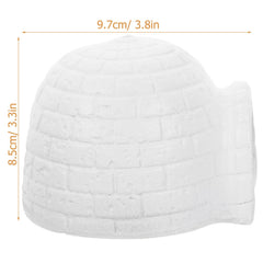 DEARMAMY estatua iglu acuario, añade toque decorativo y refugio natural para diminutos habitantes.