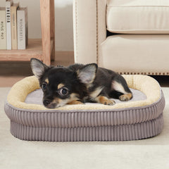 DEBANG HOME cama ortopédica para perro pequeño con cuna de huevo, distribución de peso.