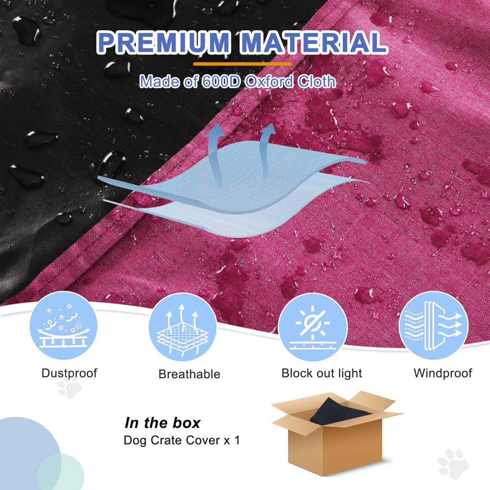 Deblue cubierta para jaula con tela tipo oxford resistente al agua para mayor durabilidad.