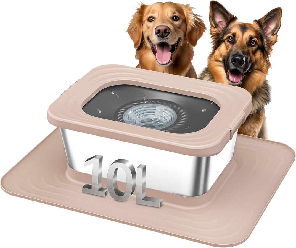 Decflow tazón de agua para perros de 10L, ideal para razas grandes.