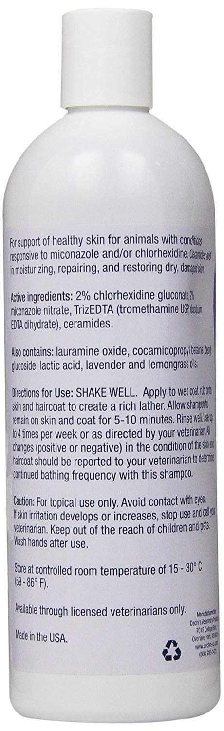 Ingredientes activos: miconazol y clorhexidina para apoyar la salud de la piel.