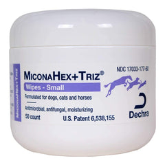 Dechra MiconaHex+Triz: toallitas para perros, higiene diaria con ceramidas
