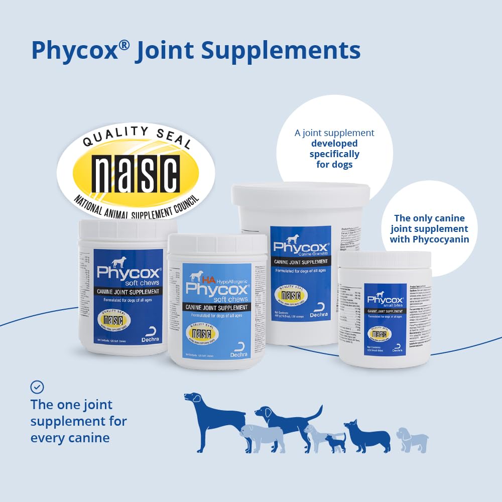 Ingredientes clave Phycox glucosamina y omega 3 para articulaciones.