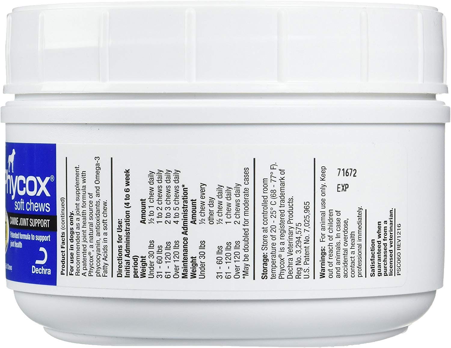 Dechra Phycox masticables suaves, textura suave para administración diaria.