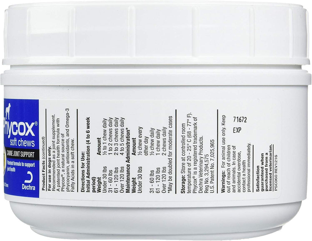 Dechra Phycox masticables suaves, textura suave para administración diaria.
