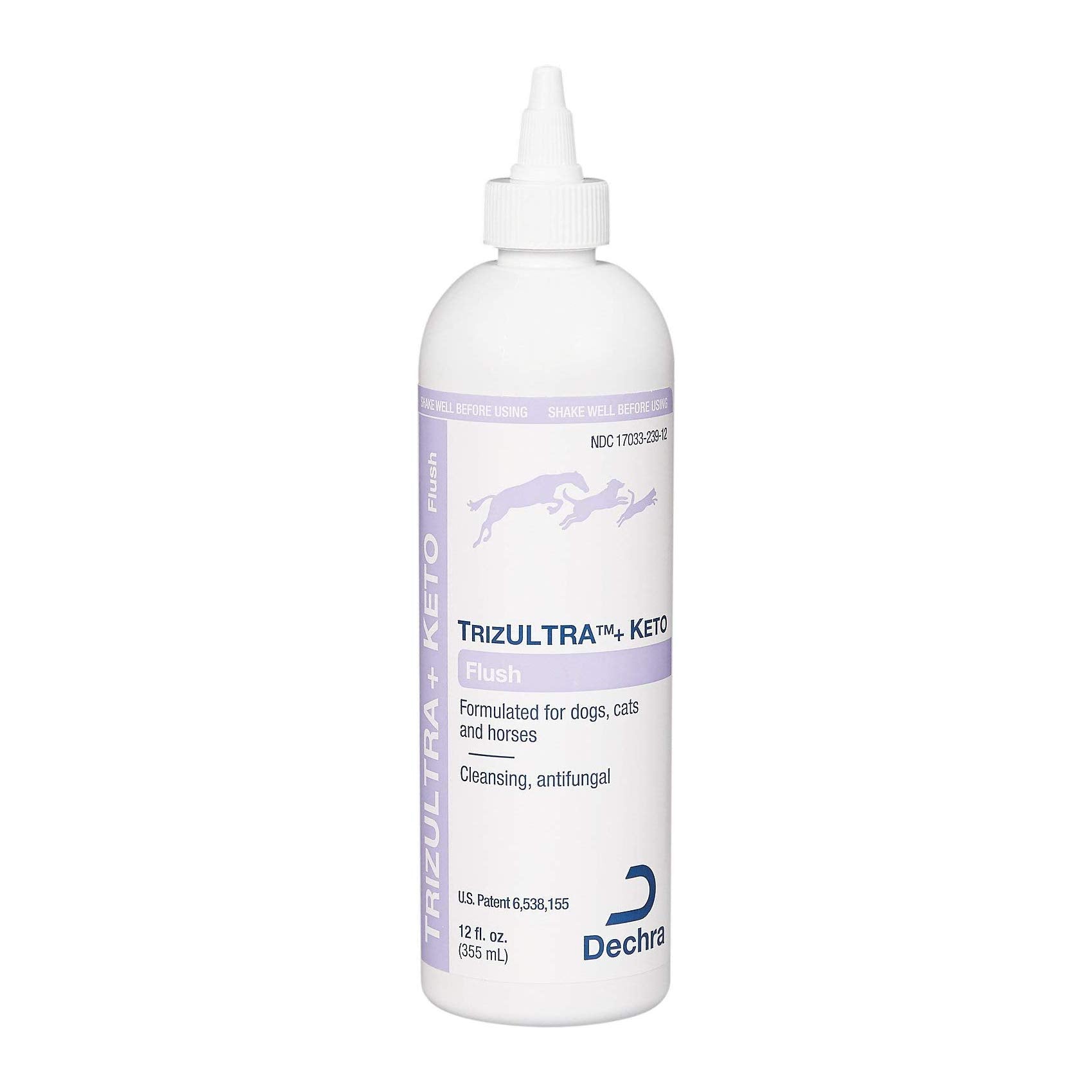 Dechra TrizULTRA + Keto Flush para orejas: limpieza suave para higiene regular.