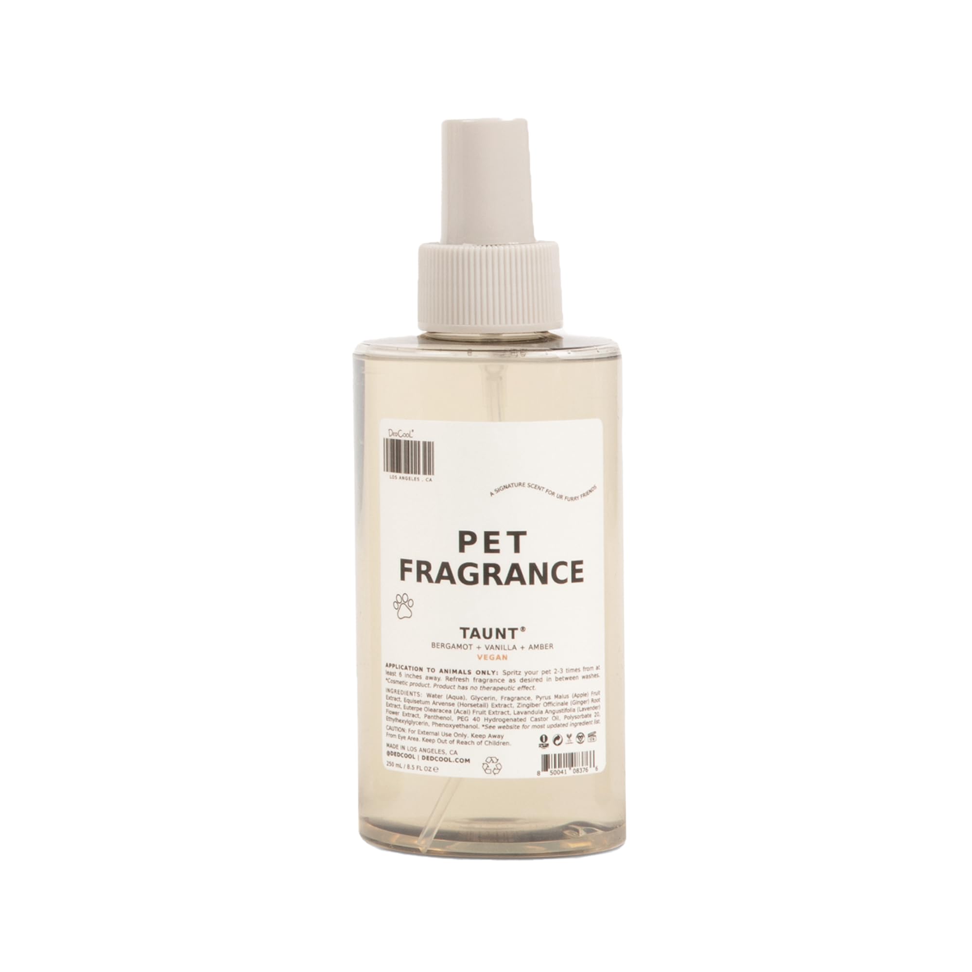 DedCool Pet Fragrance 01 Taunt: botella lista para refrescar mascotas sin enjuague