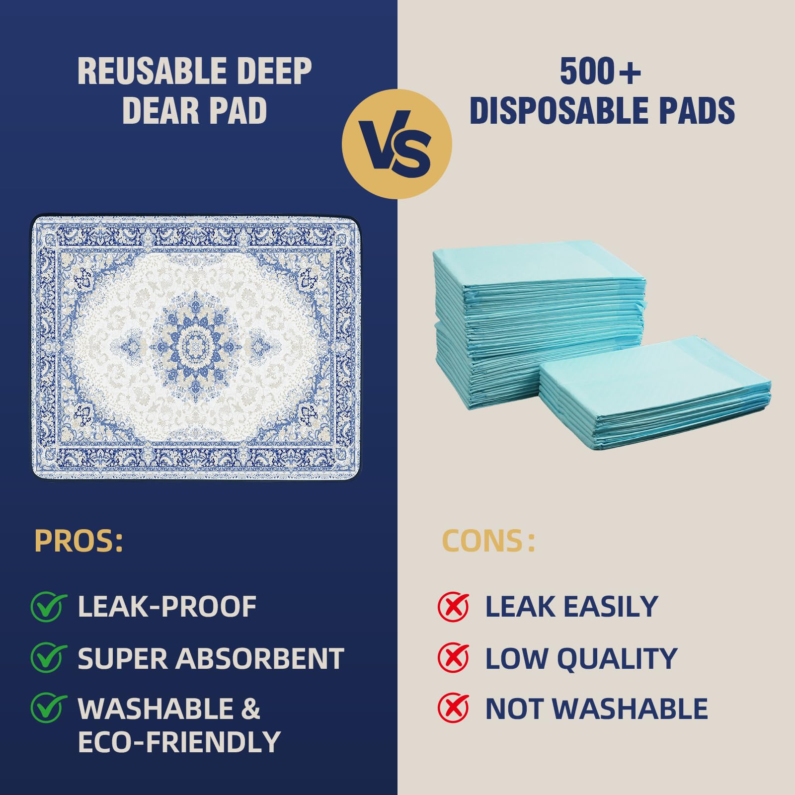 Almohadillas Deep Dear anti-deslizantes para perros, estabilidad durante el entrenamiento