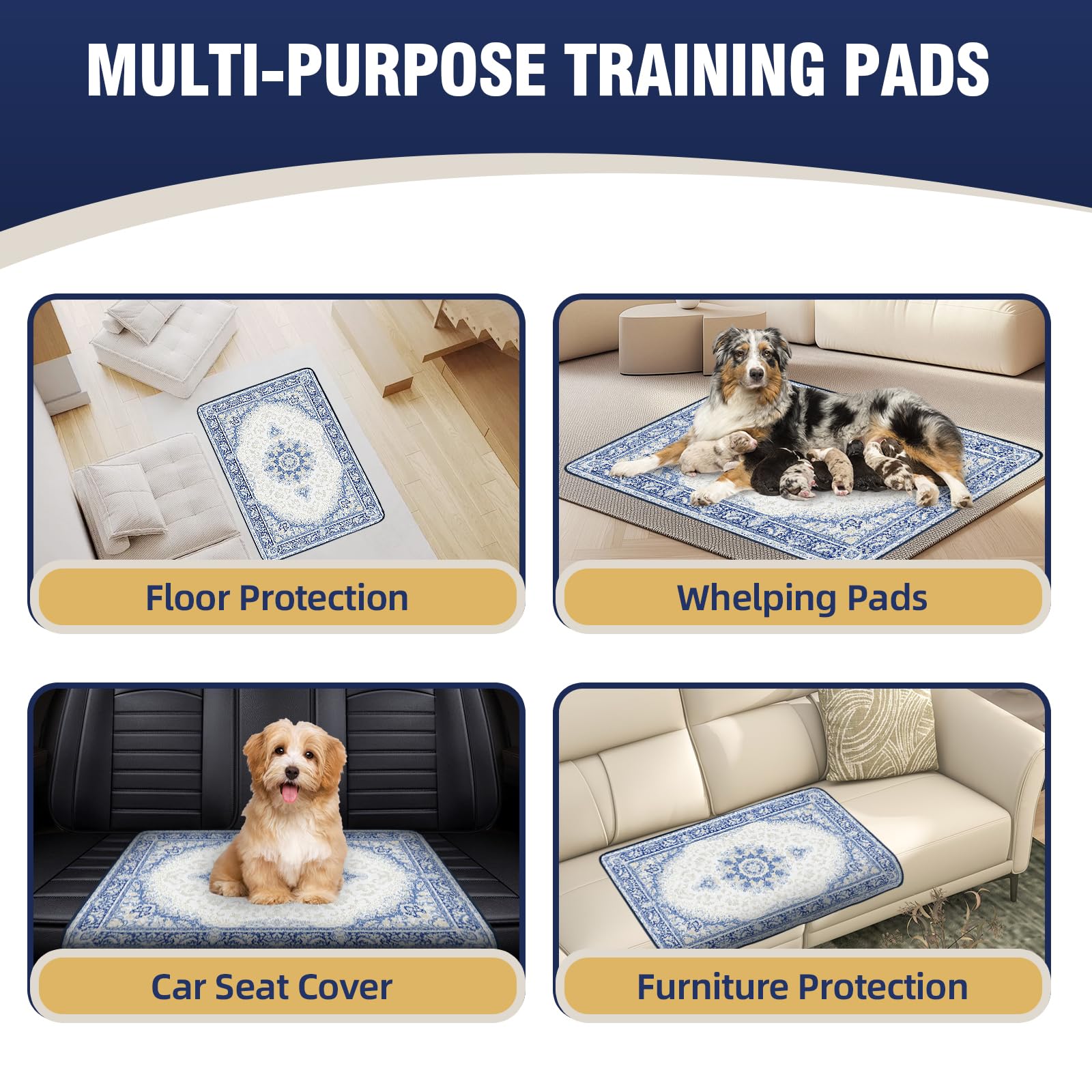 Almohadillas Deep Dear XL para uso domestico o viaje con perros grandes