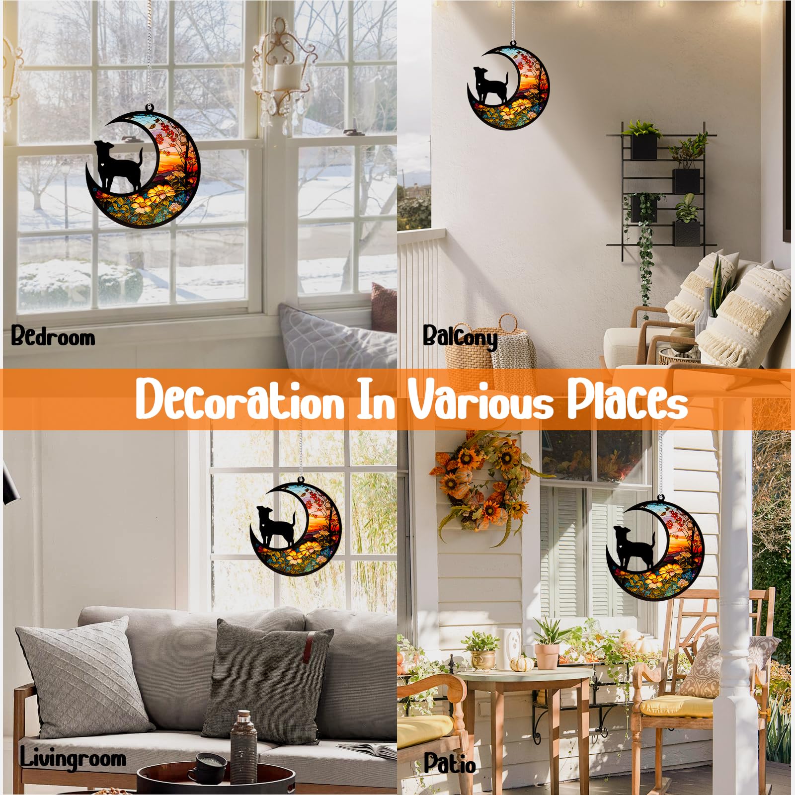 DeerZone ornamento-simpatía-perro-regalo-consciente: regalo para mostrar apoyo